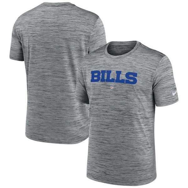 Men's Buffalo Bills Gray Velocity Performance T-Shirt